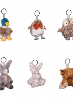 鸭子钥匙扣国内现货！11.07 Wrendale 可爱动物 毛绒钥匙扣