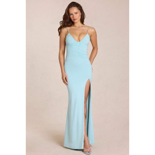 英国代购正品05.16 名品ohpolly 女装新款 吊带设计开叉连衣裙
