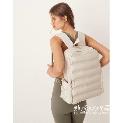 英国代购正品09.05 2025潮流导向 女包新款 设计浅色大容量双肩包