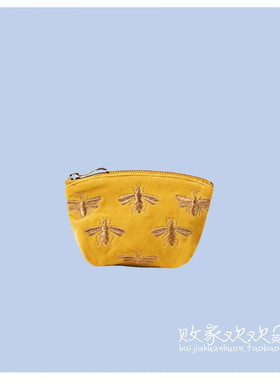 英国代购正品03.02 名品Monsoon 女包新款 蜜蜂图案拉链手拿包