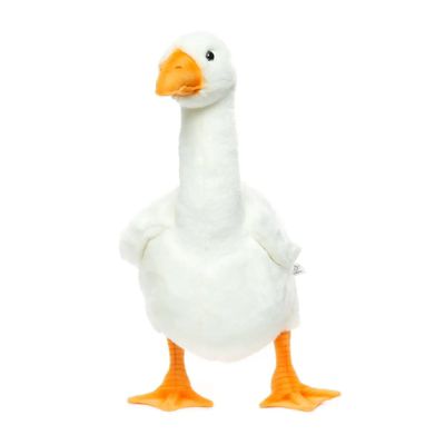 英国代购正品03.30 Hansa 3709 White Goose 白鹅 仿真毛绒玩偶