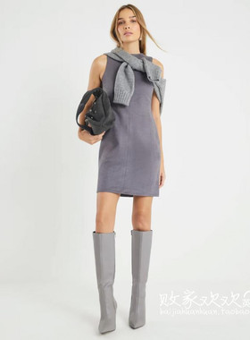 英国代购正品12.06 2025潮流导向 女装新款 时尚无袖迷笛连衣裙