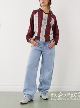 英国代购正品12.07 2025潮流导向 女装新款 休闲直筒舒适牛仔裤