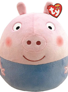 英国代购正品12.20 Squish-A-Boos George Pig 乔治小猪球球 玩偶