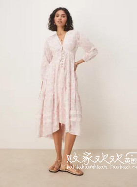 英国代购正品07.04 2025潮流导向 女装新款 设计长款百搭连衣裙