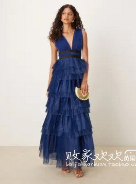 英国代购正品07.07 2025潮流导向 女装新款 设计长款百搭连衣裙