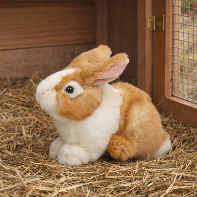 英国代购正品09.23 Living Nature Pet Rabbit 宠物兔毛绒玩偶