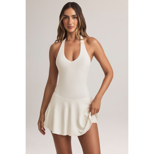 英国代购正品09.09 名品ohpolly 女装新款 挂脖迷人设计连衣裙