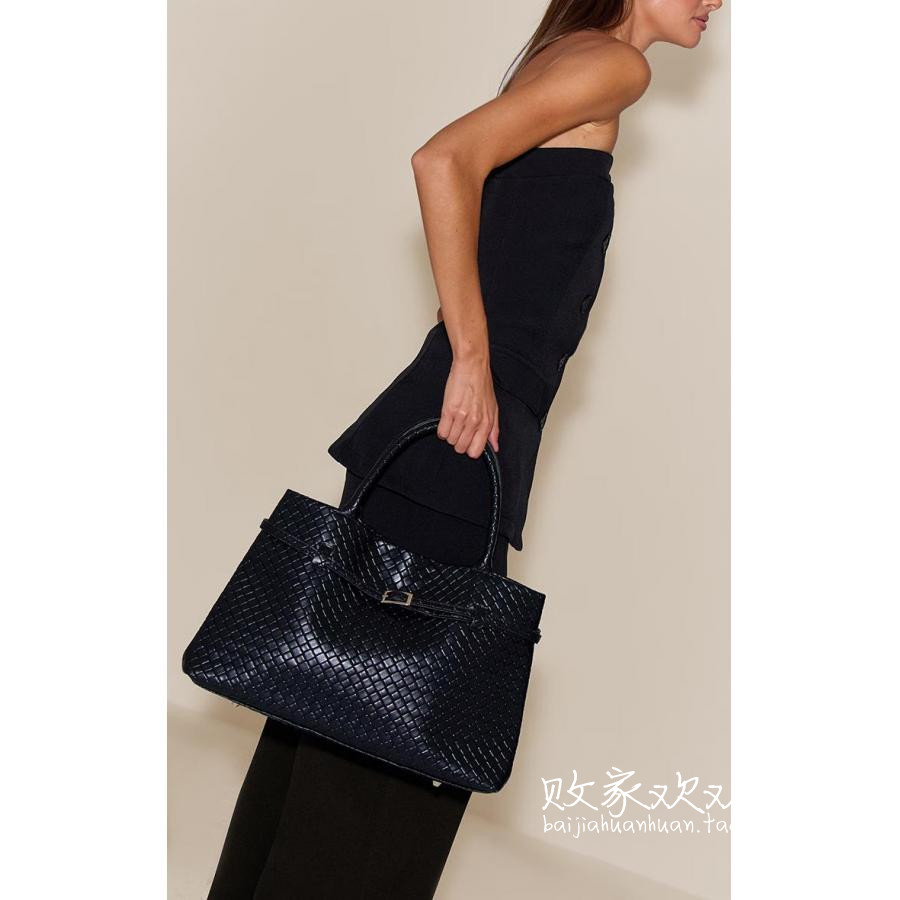 英国代购正品11.19 名品PL 女包新款 大容量编织百搭手提包