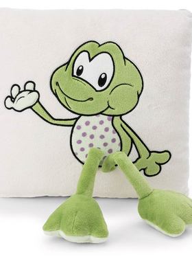英国代购正品12.24 Forest Friends Fridolin Frog 青蛙靠枕 玩偶