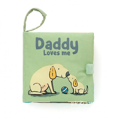 英国代购正品01.22  jellycat Daddy Loves Me Book父爱狗狗书