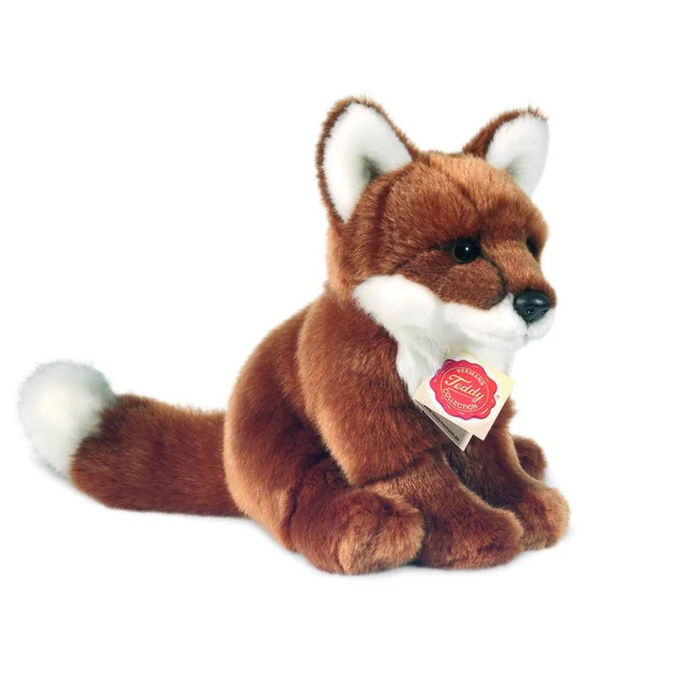 英国代购正品11.10 Fox Sitting Reddish Brown Stuffed 狐狸玩偶
