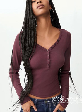 英国代购正品11.08 2025潮流导向 女装新款 休闲长袖舒适打底衫