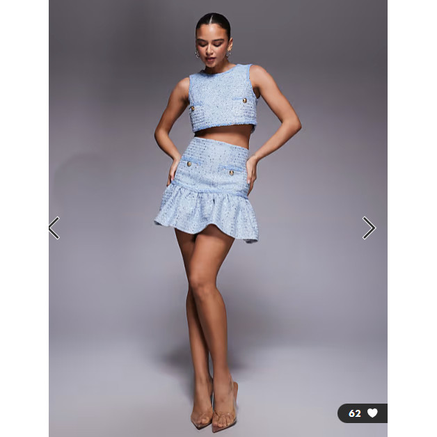 英国代购正品01.26 2026潮流导向 女装新款 小香风设计裙子 套装