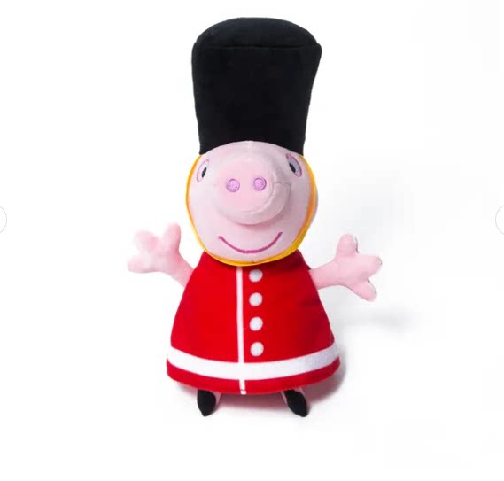 英国代购正品08.23 Peppa Pig Hamleys® 独家女王卫队小猪佩奇