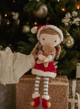 英国代购正品11.14 Little Dutch Soft Cuddle圣诞罗莎拥抱姜饼人