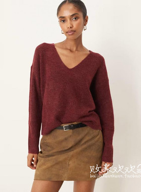 英国代购正品08.15 2025潮流导向 女装新款 长袖针织舒适百搭毛衣