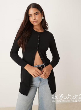 英国代购正品10.04 2025潮流导向 女装新款 时尚深色针织设计小衫