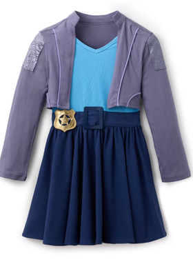 英国代购正品12.07 Disney Judy Hopps 疯狂动物城儿童服装连衣裙
