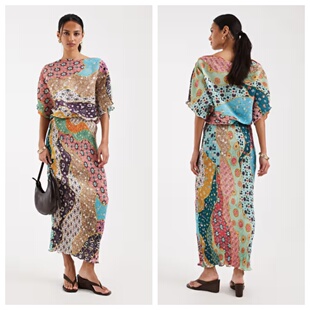 2026潮流导向 03.11 女装 新款 连衣裙 英国代购 彩色印花长款 正品