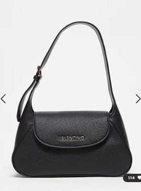 英国代购正品01.06 2026潮流导向 女包新款 搭扣细节黑色单肩包