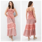 正品 吊带碎花长款 02.02 女装 英国代购 时尚 名品MS 新款 百搭连衣裙