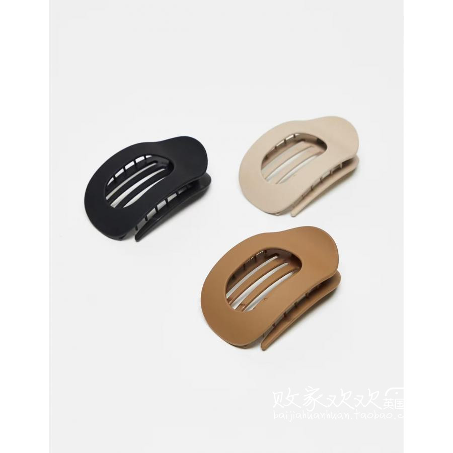 英国代购正品09.20 2025潮流导向 饰品新款 磨砂设计迷你抓夹3个