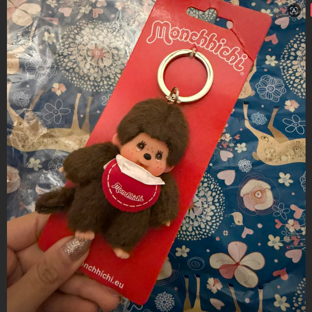 国内现货红色！05.15 Monchhichi Classic Keyring 蒙奇奇 钥匙扣