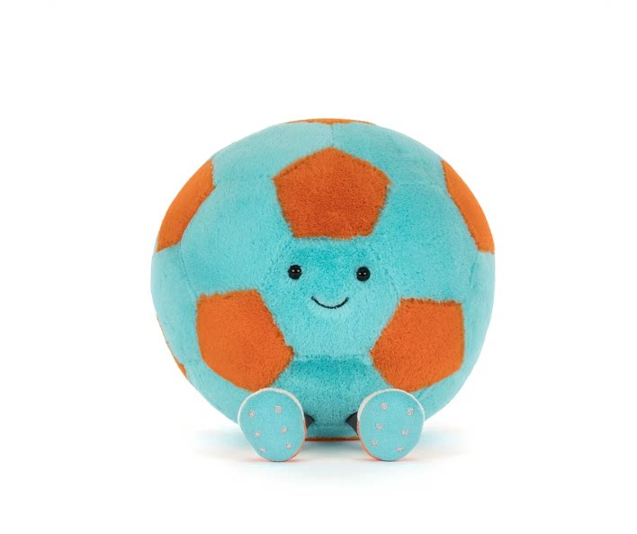 国内现货秒!06.23 Jellycat趣味吉利猫足球毛绒玩偶2026夏季新品