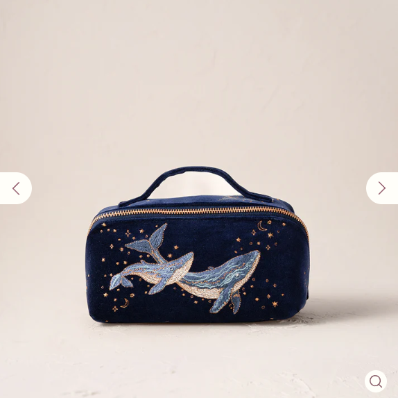 英国代购正品11.11 Mystical Whale Open Flat 刺绣海豚手提包