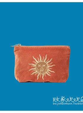 英国代购正品03.02 名品Monsoon 女包新款 太阳花拉链设计手拿包