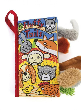 英国代购正品01.22 jellycat Fluffy Tails Book 丛林尾巴 书