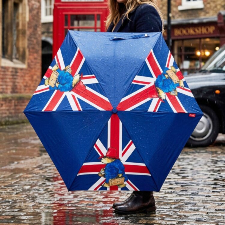 英国代购正品08.27 Paddington Bear 帕丁顿熊联合杰克 折叠雨伞