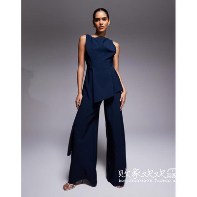 英国代购正品12.05 2025潮流导向 女装新款 设计不规则百搭连衣裤