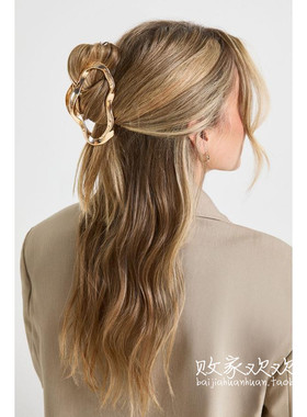 英国代购正品12.13 名品Boohoo 饰品新款 设计镂空不规则抓夹