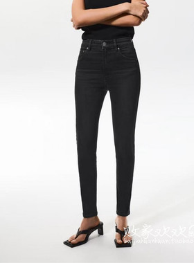 英国代购正品08.16 2025潮流导向 女装新款 休闲深色紧身牛仔裤