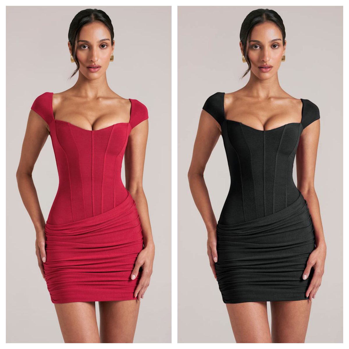 英国代购正品04.02 名品ohpolly 女装新款 鱼骨束腰迷笛款连衣裙