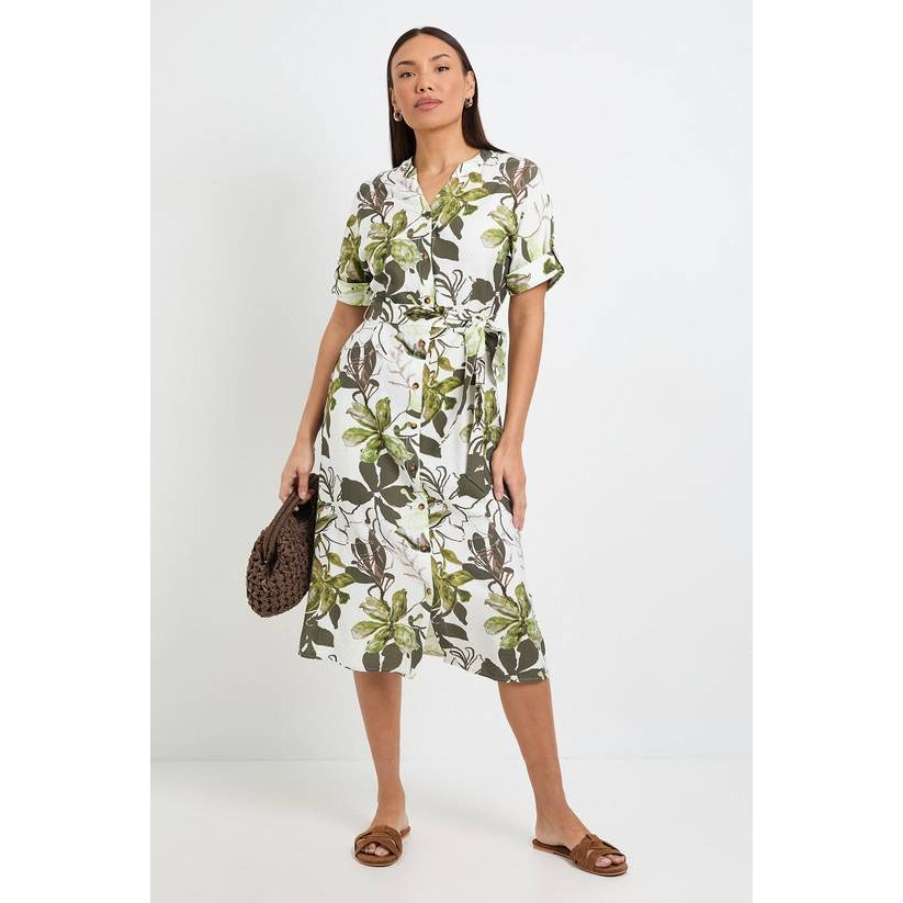 英国代购正品04.20 名品KM 女装新款 时尚短袖印花中长款连衣裙