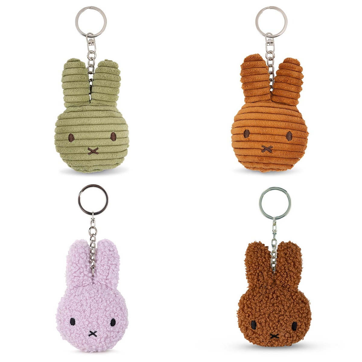 MiffyCorduroyOliveKeyring