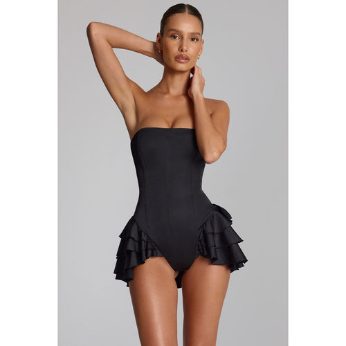 英国代购正品09.10 名品ohpolly 女装新款 束胸多层裙摆连衣裤