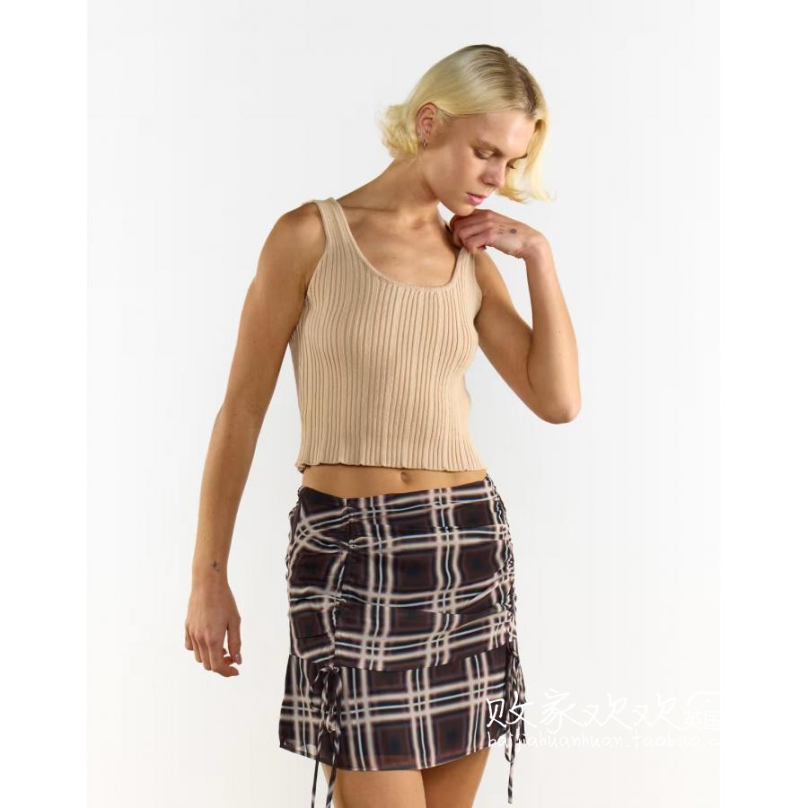 英国代购正品11.21 2025潮流导向 女装新款 休闲浅色无袖舒适背心