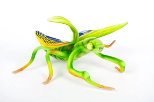 Hansa 03.30 正品 螳螂仿真毛绒玩偶 Praying Mantis 7773 英国代购