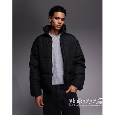 英国代购正品12.09 2025潮流导向 男装新款 深色短款舒适百搭外套