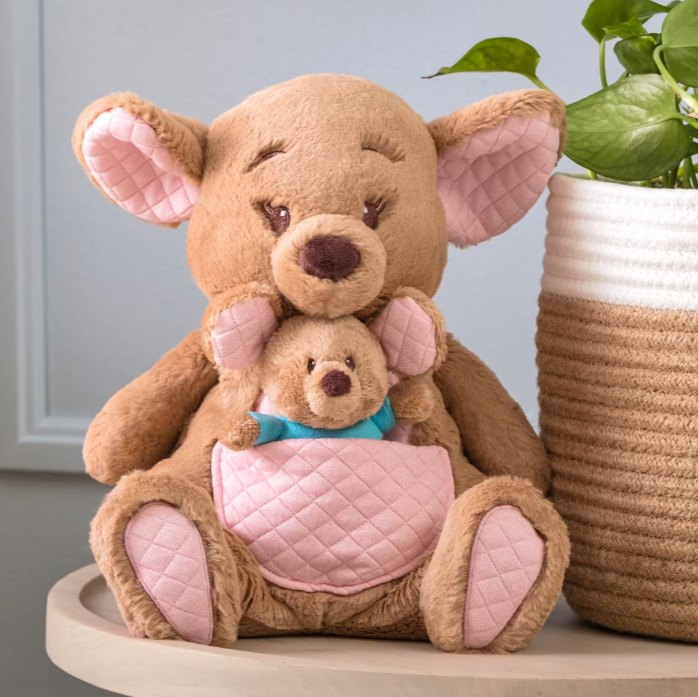 英国代购正品08.08 disney GUND Snuggly迪士尼小熊维尼 坎加和鲁