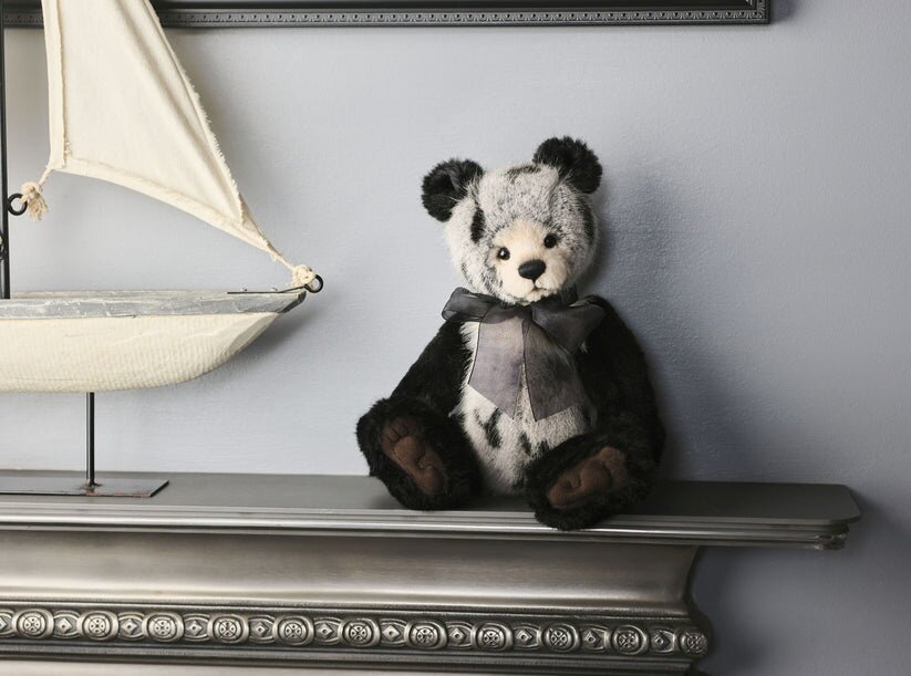 英国代购正品06.13 Charlie Bears 查理熊 系丝巾的熊毛绒玩偶