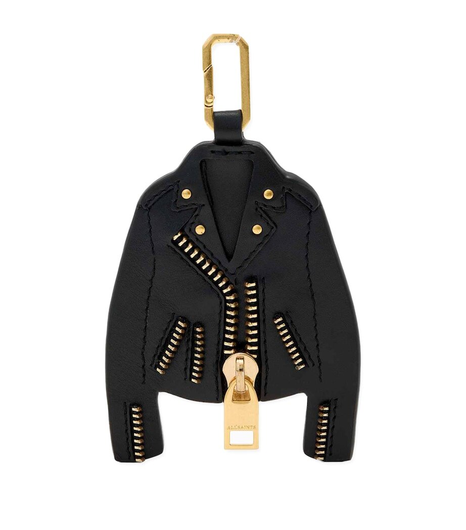 英国代购正品04.15 AllSaints Leather Balfern Jacket皮衣钥匙扣