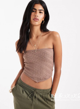 英国代购正品06.05 名品KM 女装新款 休闲抹胸针织舒适百搭背心