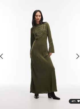 英国代购正品01.12 2026潮流导向 女装新款 设计长款你百度连衣裙