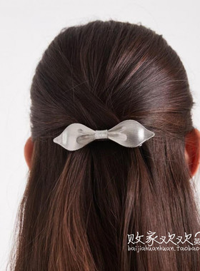 英国代购正品09.20 2025潮流导向 饰品新款 银色设计百搭发夹