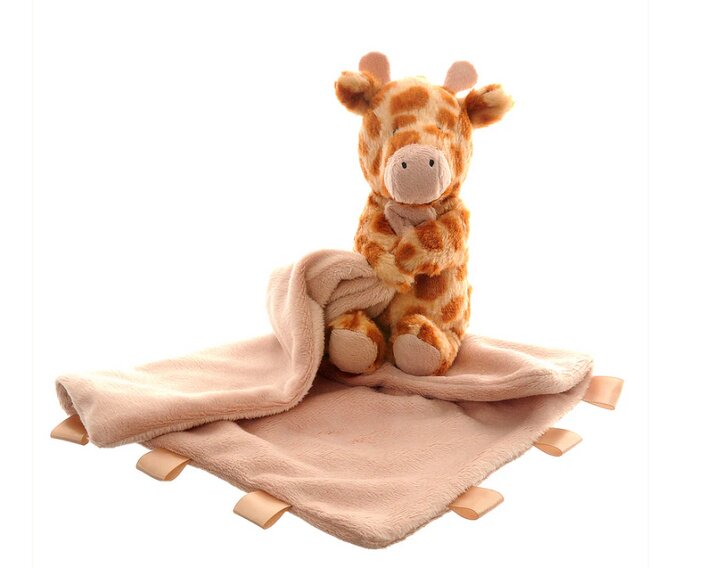 英国代购正品05.14 Ziggle Giraffe Comforter 扭扭长颈鹿安抚巾